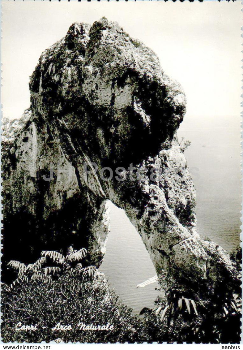Capri - Arco Naturale - old postcard - 1954 - Italy - used - JH Postcards
