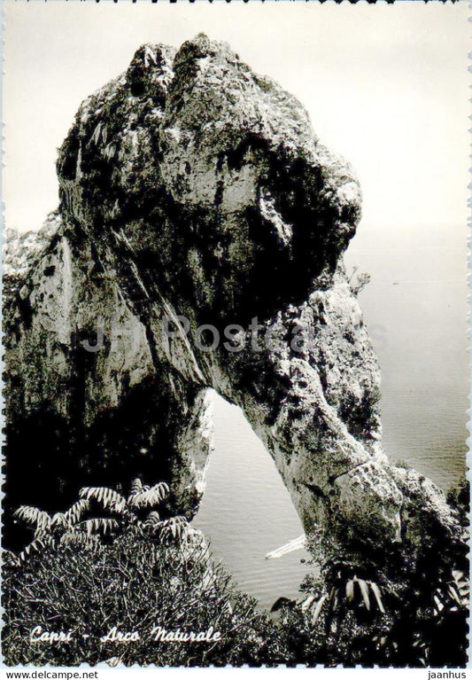 Capri - Arco Naturale - old postcard - 1954 - Italy - used - JH Postcards