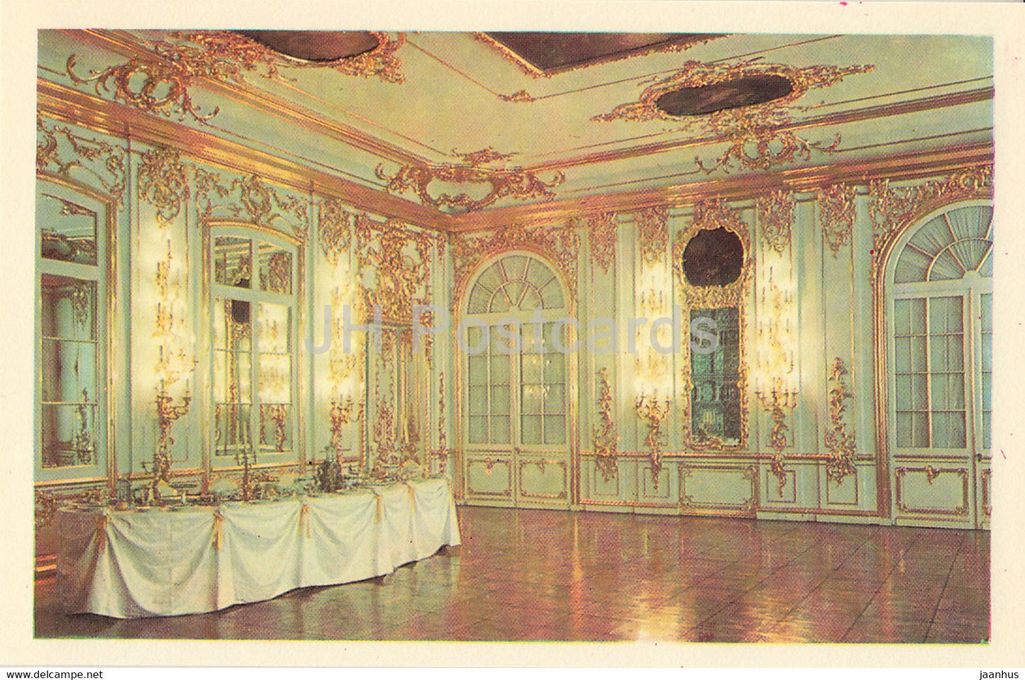 Town of Pushkin - Great (Yekaterinsky) Palace - Noblemen's Dining Room - 1971 - Russia USSR - unused - JH Postcards
