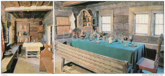 House of Peter the Great , Batman´s and Dining Room - Kolomenskoye State Museum-Preserve - 1982 - Russia USSR - un - JH Postcards