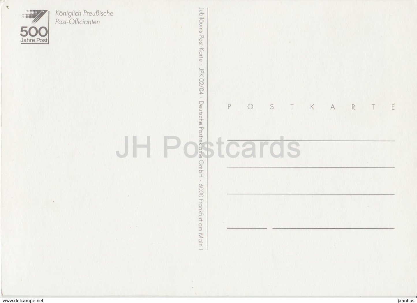 Königlich Preußische Postbeamte - Postboten - Postdienst - Deutschland - unbenutzt