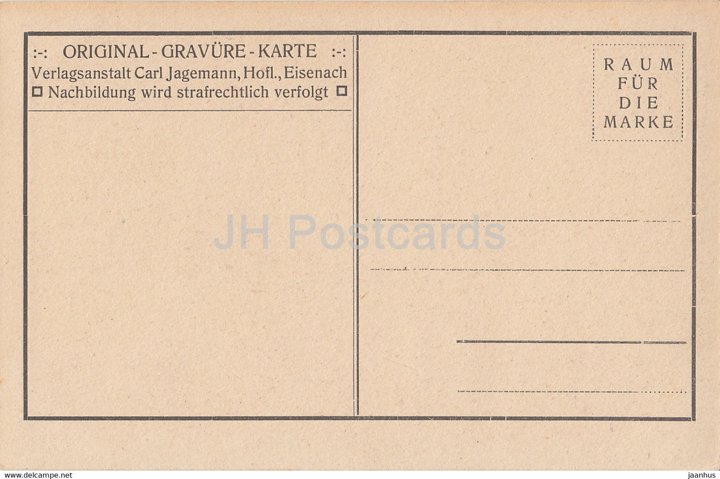 Die Altensteiner Hohle - cave - old postcard - Germany - unused