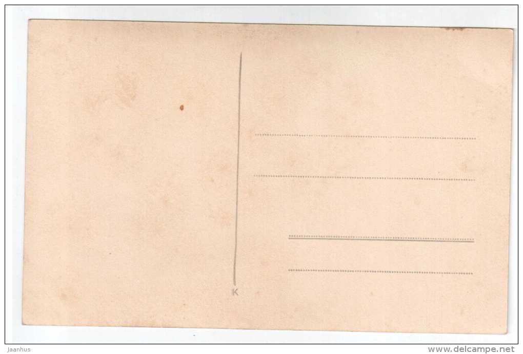 Boy and minister - old postcard - Estonia - unused - JH Postcards