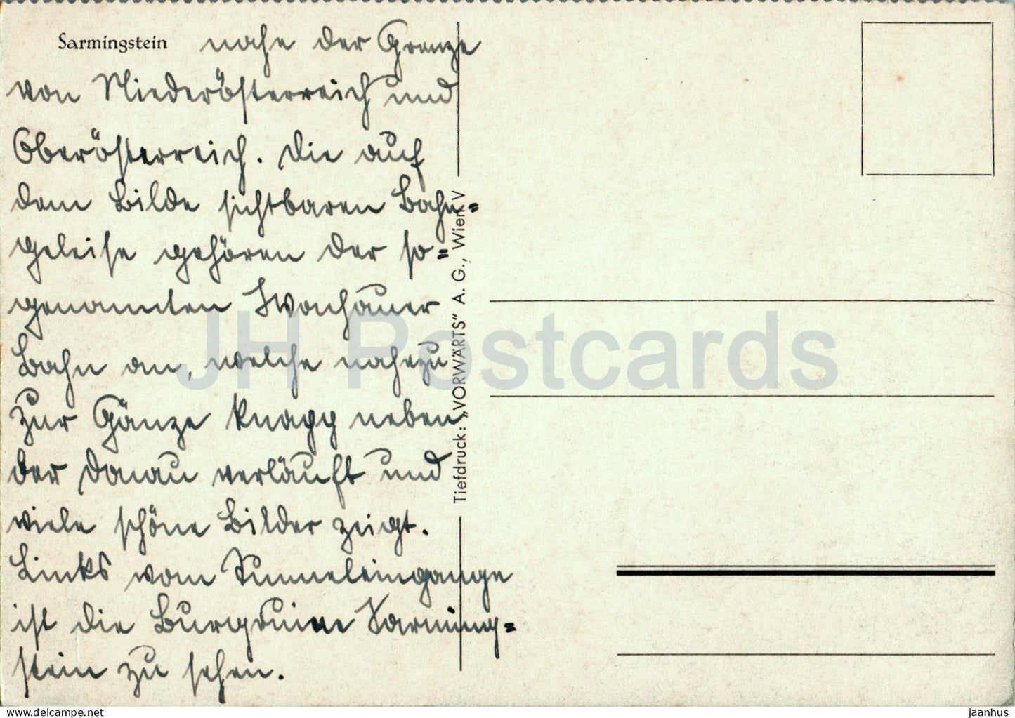 Sarmingstein - carte postale ancienne - Autriche - occasion 