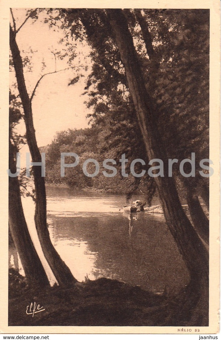 Toulouse - Paysage sur la Garonne au Ramier du Chateau - Pyrenees Ocean - old postcard - France - unused - JH Postcards