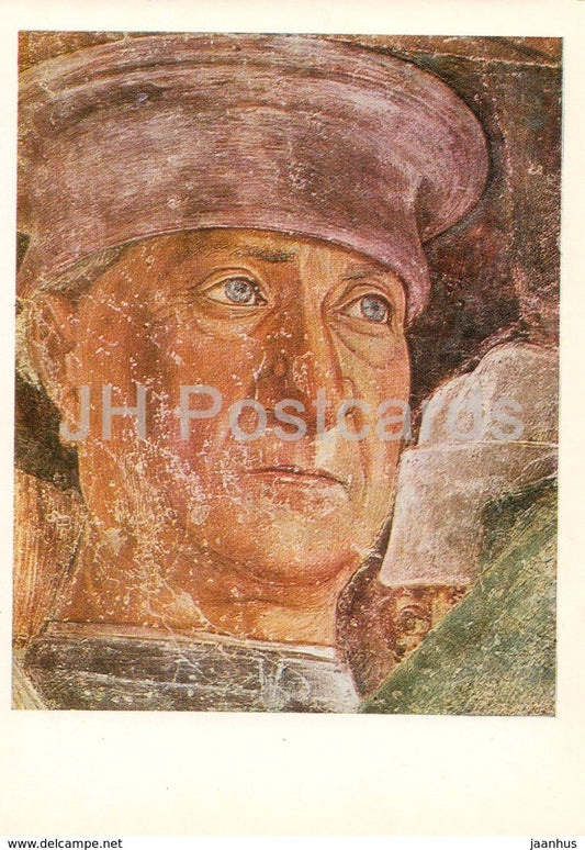 painting by Andrea Mantegna - Self portrait - italian art - 1978 - Russia USSR - unused - JH Postcards
