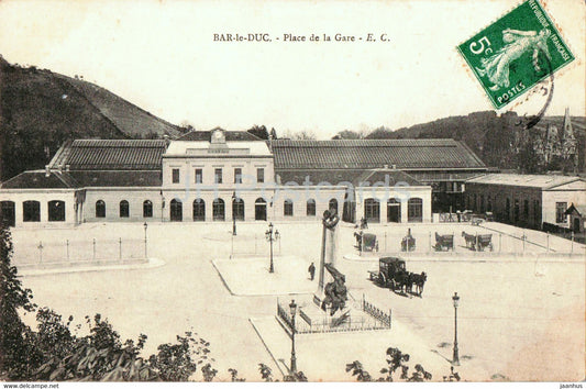 Bar le Duc - Place de la Gare - old postcard - France - used - JH Postcards