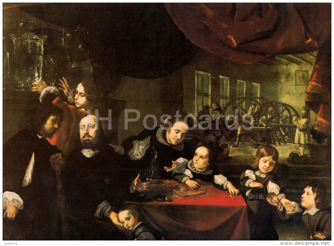 painting by Karel Skreta - Portrait of Gem-Carver Dionysius Miseroni - Czech art - large format card - Czech - unused - JH Postcards