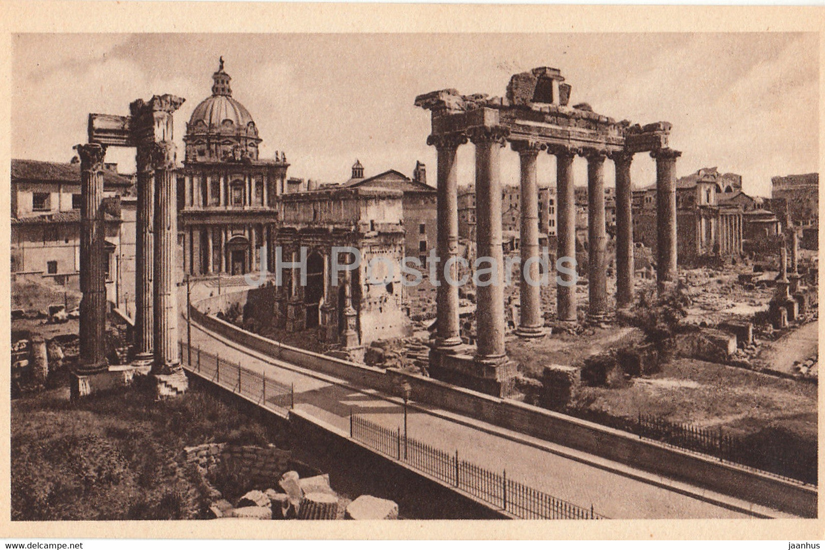 Roma - Rome - Panorama of the forum seen from the Campidoglio - old postcard - Italy - unused - JH Postcards
