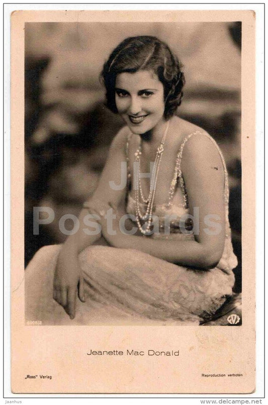 Jeanette Mac Donald - movie actress - film - 6005/2 - old postcard - Germany - unused - JH Postcards