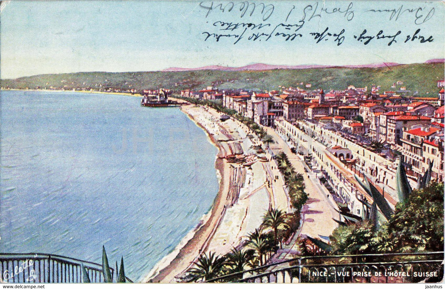 Nice - Vue Prise de l'Hotel Suisse - old postcard - France - unused - JH Postcards