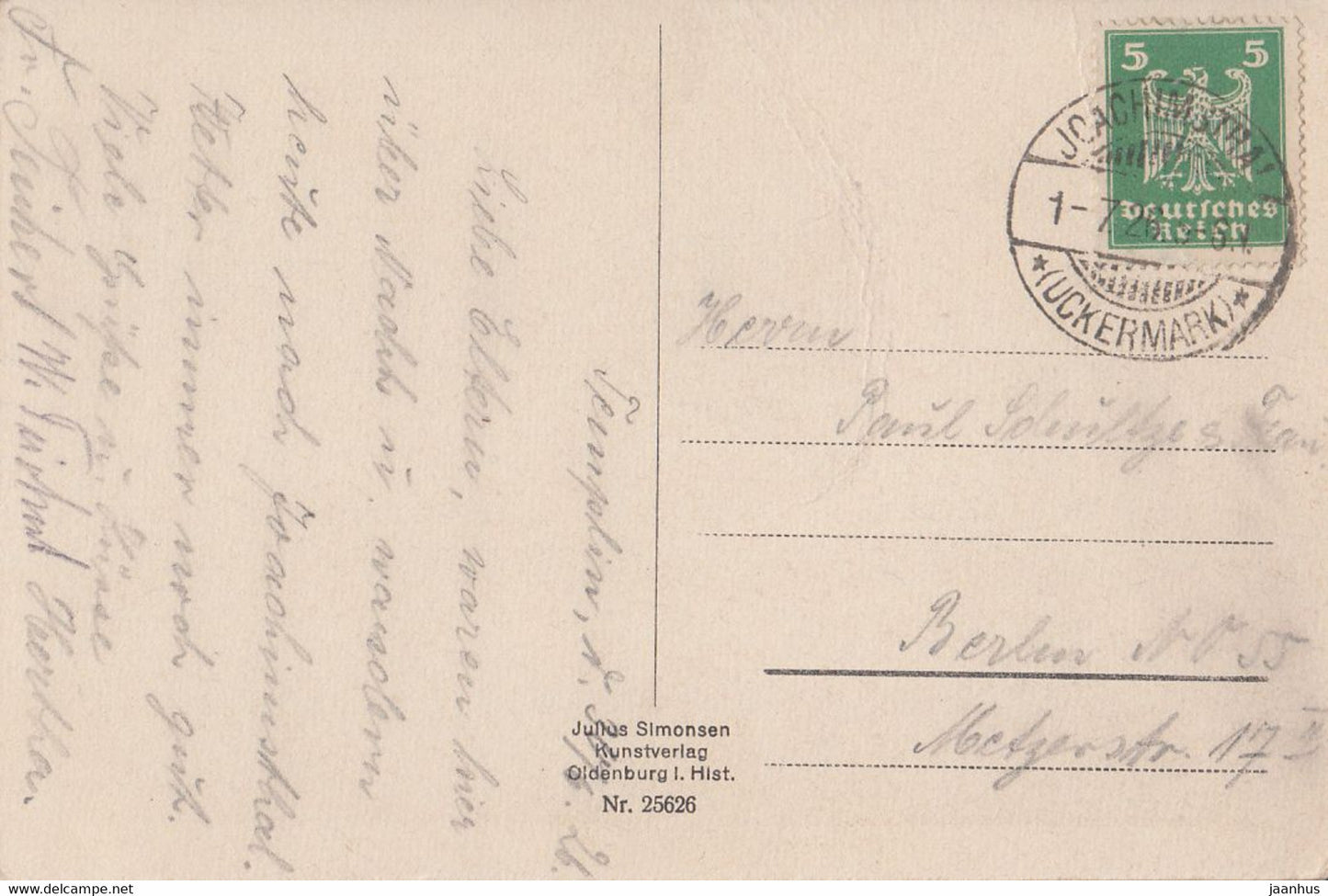 Templin - Muhlen Tor - old postcard - 25626 - 1926 - Germany - used