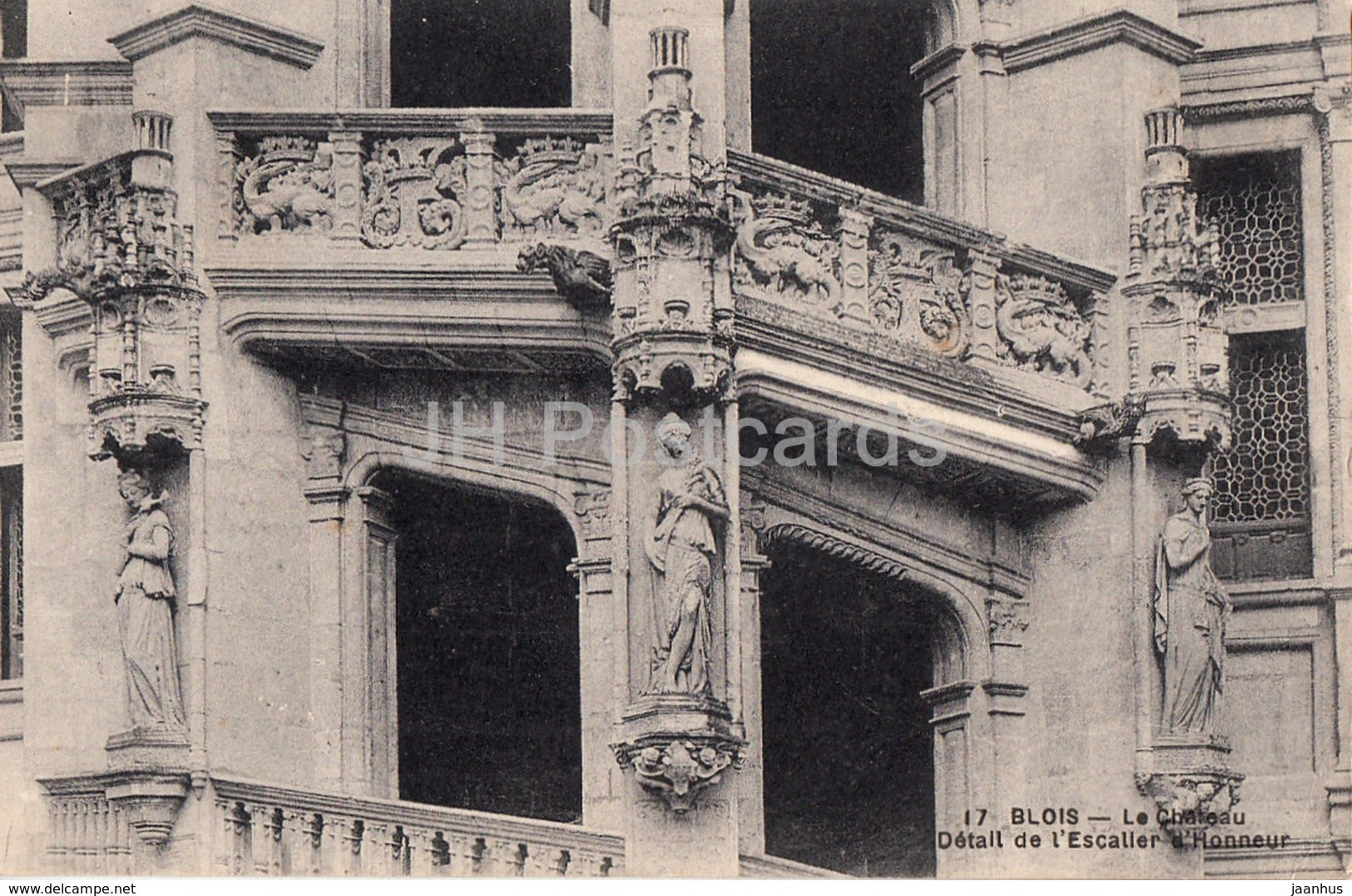 Blois - Le Chateau - Detail de l'Escalier d'Honneur - castle - 17 - old postcard - 1912 - France - used