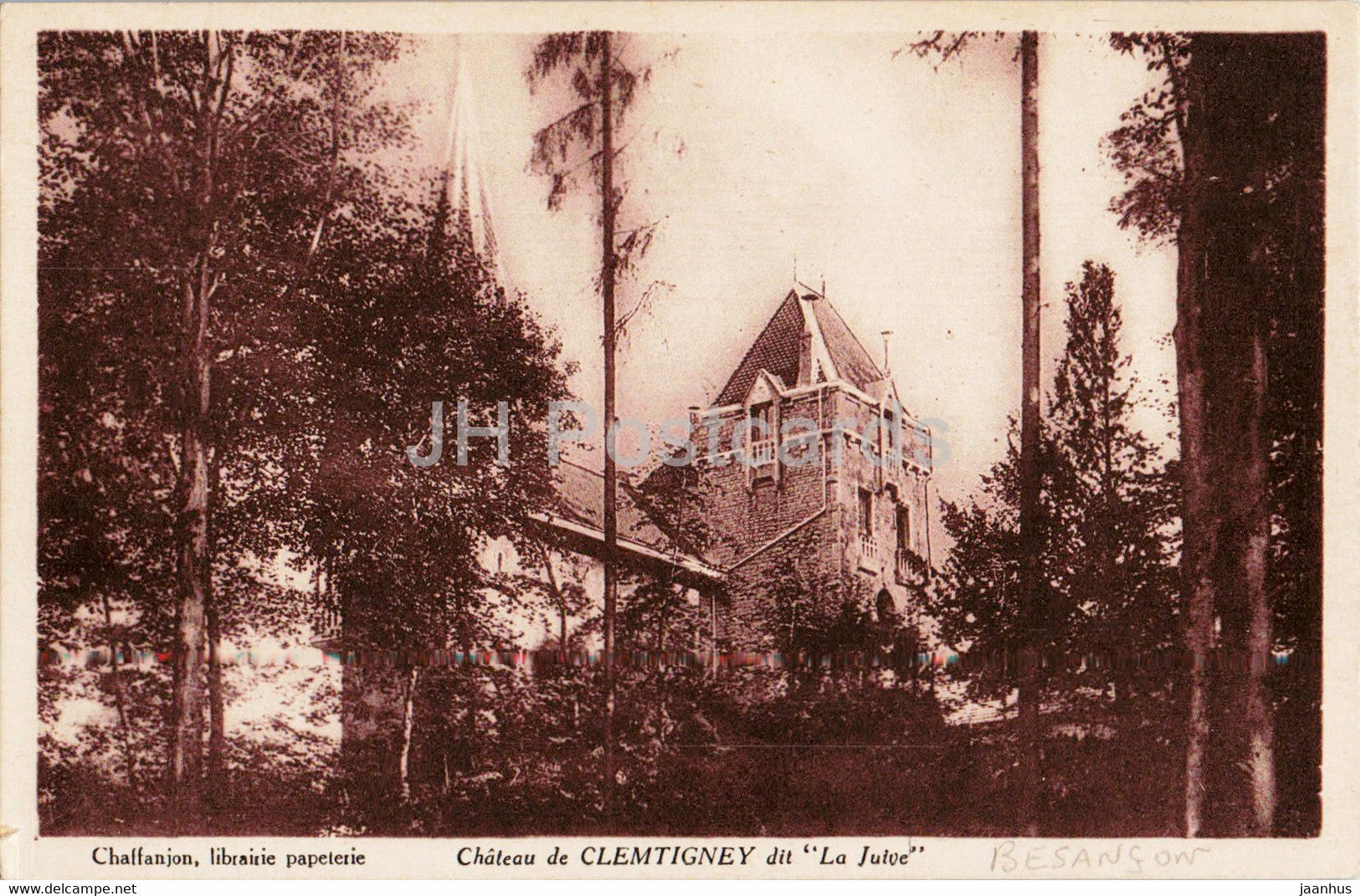 Chateau de Clemtigney dit La Juive - castle - old postcard - France - unused - JH Postcards