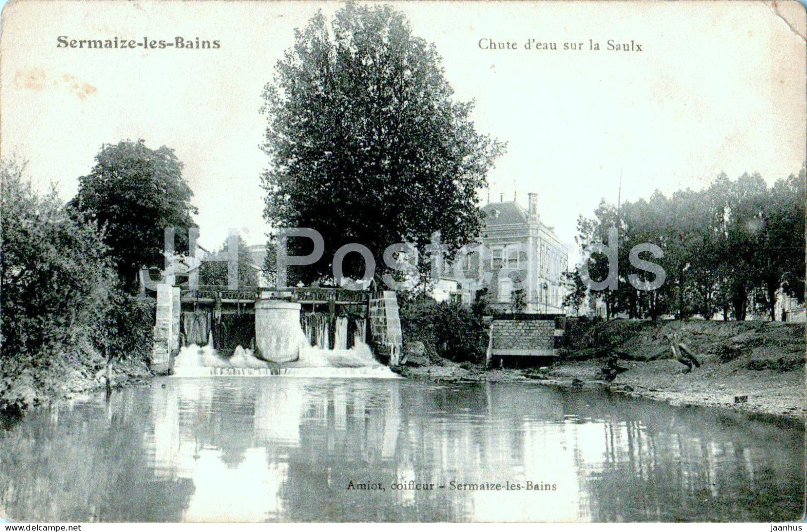 Sermaize les Bains - Chute d'eau sur la Saulx - old postcard - France - used - JH Postcards