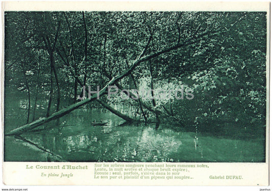 Le Courant d'Huchet - En pleine Jungle - Gabriel Dufau - old postcard - France - unused - JH Postcards