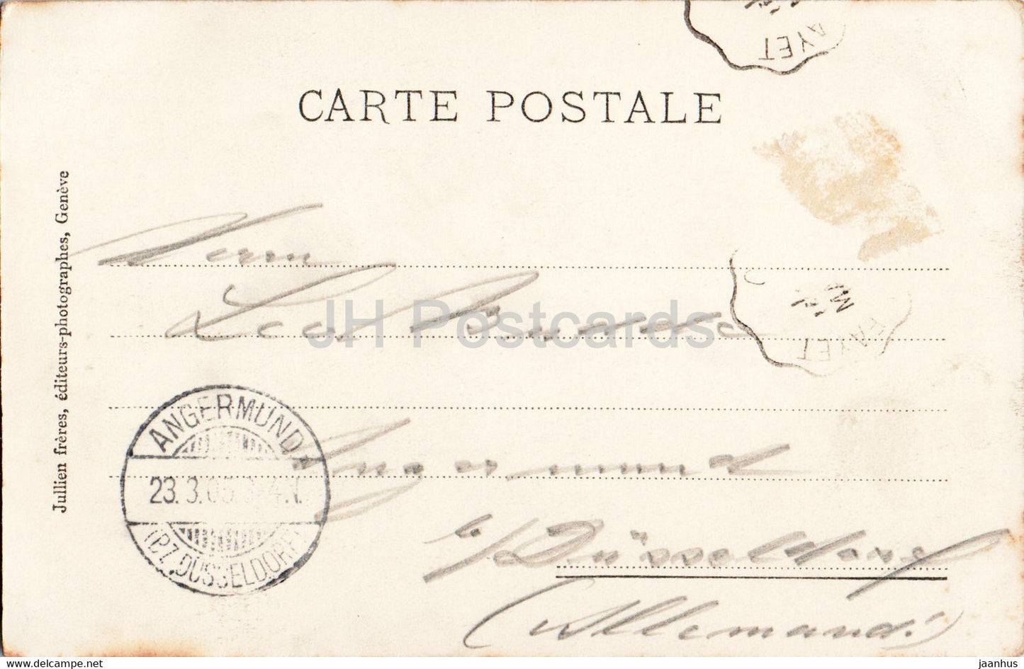 Chamonix - Le Mauvais Pas - carte postale ancienne - 1905 - France - occasion