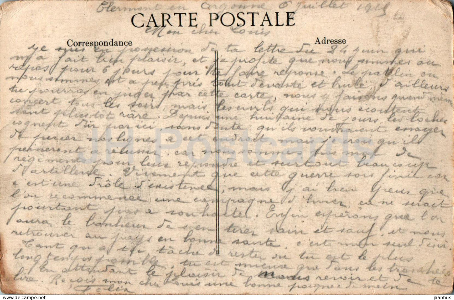 1914-1915 Clermont En Argonne - La Cote Sainte Anne - Saint Anne Mount - 152 - old postcard - 1919 - France - used