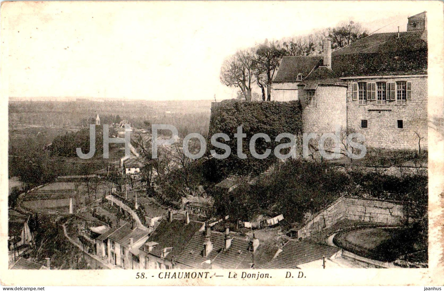 Chaumont - Le Donjon - 58 - old postcard - 1931 - France - used - JH Postcards