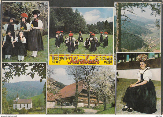 Trachtendorf Kirnbach - Schwarzwald - Trachten - folk costumes - 1980 - Germany - used - JH Postcards