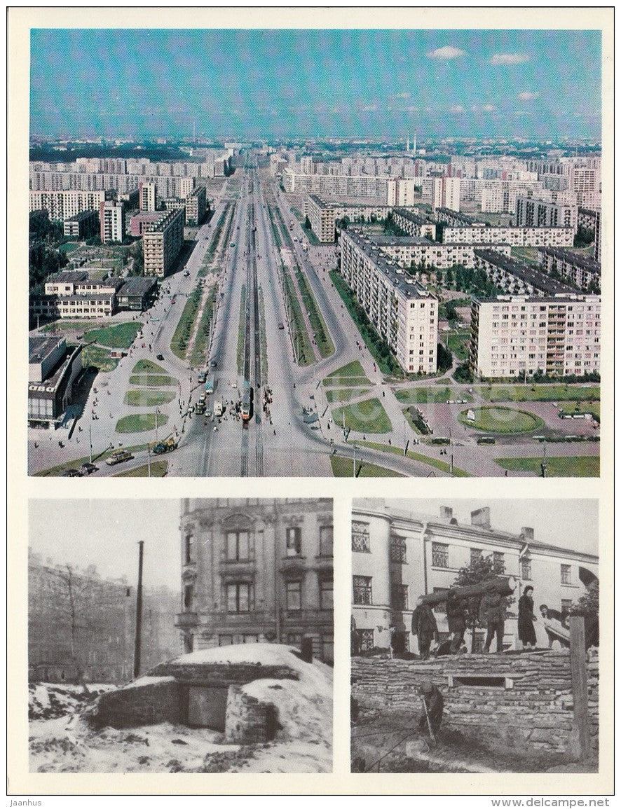 here was the village of Kupchino - blockade Leningrad - St. Petersburg - large format card - 1979 - Russia USSR - unused - JH Postcards