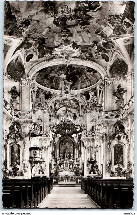 Klosterkirche Birnau - church - old postcard - Germany - unused - JH Postcards