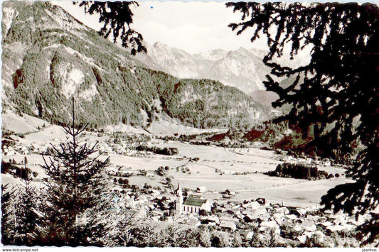 Kurorte Hindelang - Bad Oberdorf 851 m - Allgauer Alpen - old postcard - 1958 - Germany - used - JH Postcards