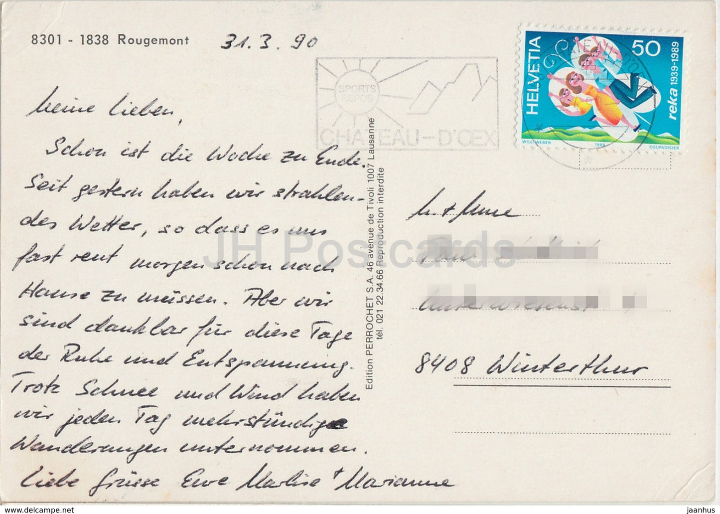 Rougemont - 1990 - Suisse - occasion