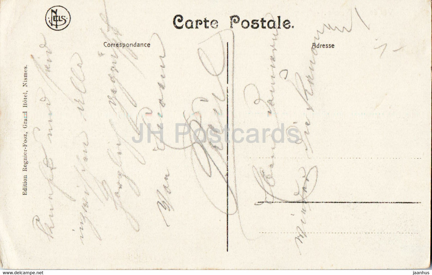 Valle du Viroin - Nismes - L'Eglise et le Grand Pont - Kirche - Brücke - alte Postkarte - Belgien - gebraucht