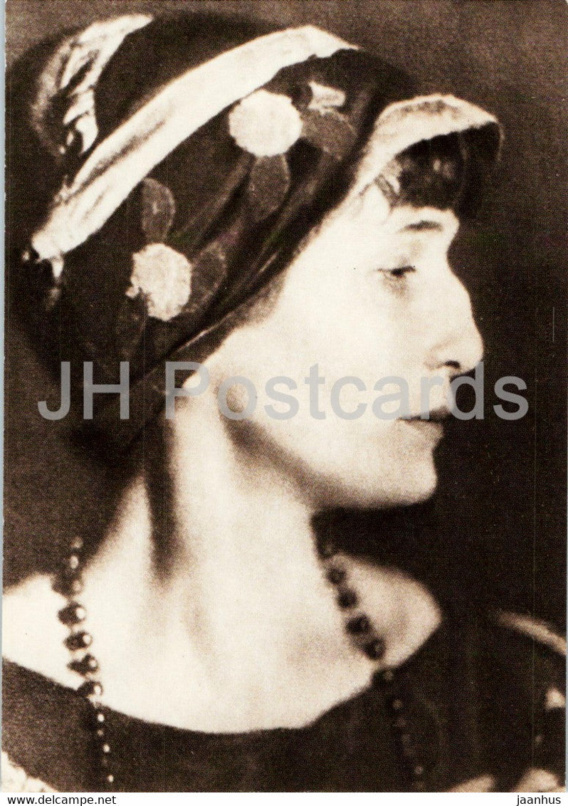 Russian poet Anna Akhmatova - Petrograd 1922 - 1988 - Russia USSR - unused - JH Postcards