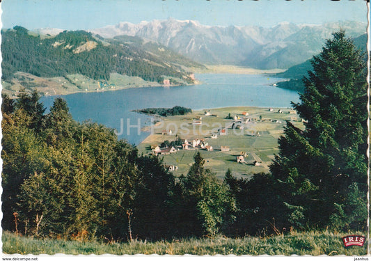 Sihlsee bei Einsiedeln - lake - 21 - Switzerland - old postcard - unused - JH Postcards