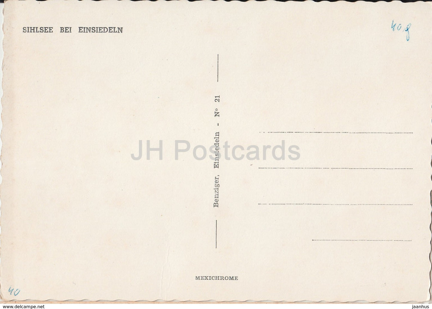 Sihlsee bei Einsiedeln - lake - 21 - Switzerland - old postcard - unused
