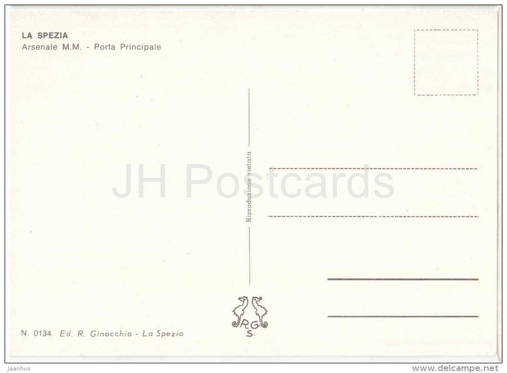 Arsenale M.M. , Porta Principale - La Spezia - Liguria - 5 - Italia - Italy - unused - JH Postcards