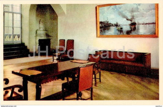 Stockholm - Stadshuset - Radskorridorens Hall - waiting room - 154 - old postcard - Sweden – unused – JH Postcards