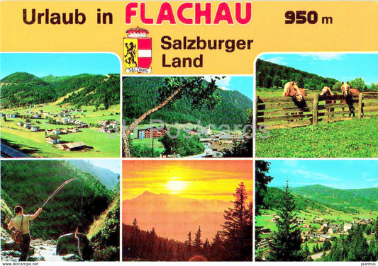 Urlaub in Flachau 950 m - Salzburger Land - Austria - unused - JH Postcards