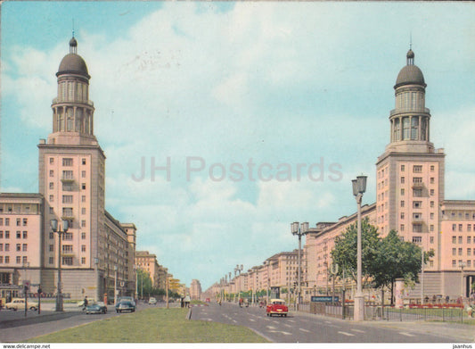 Berlin - Am Frankfurter Tor - 1962 - Germany DDR - used - JH Postcards
