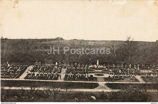 Cemetery - Friedhof - old postcard - 1916 - France - used - JH Postcards