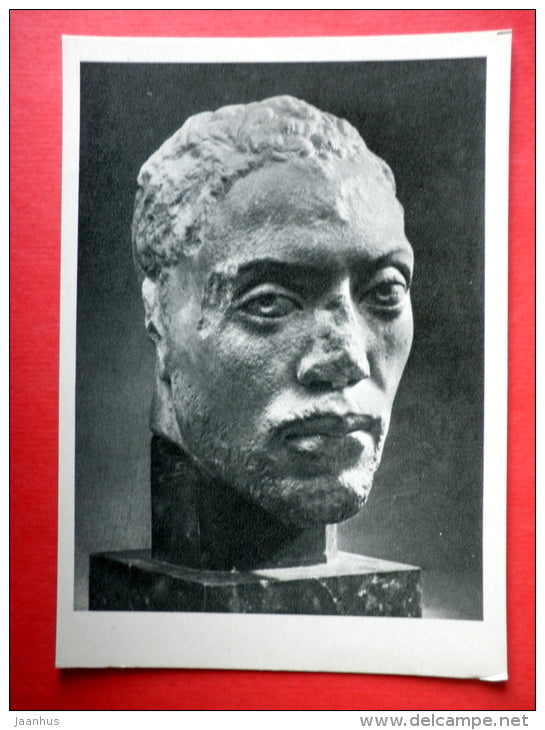 Portrait of a black , II century BC - Ancient Greek - Ancient Sculptures - 1959 - USSR Russia - unused - JH Postcards