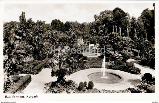 Bad Pyrmont - Kurpark - old postcard - Germany - unused - JH Postcards