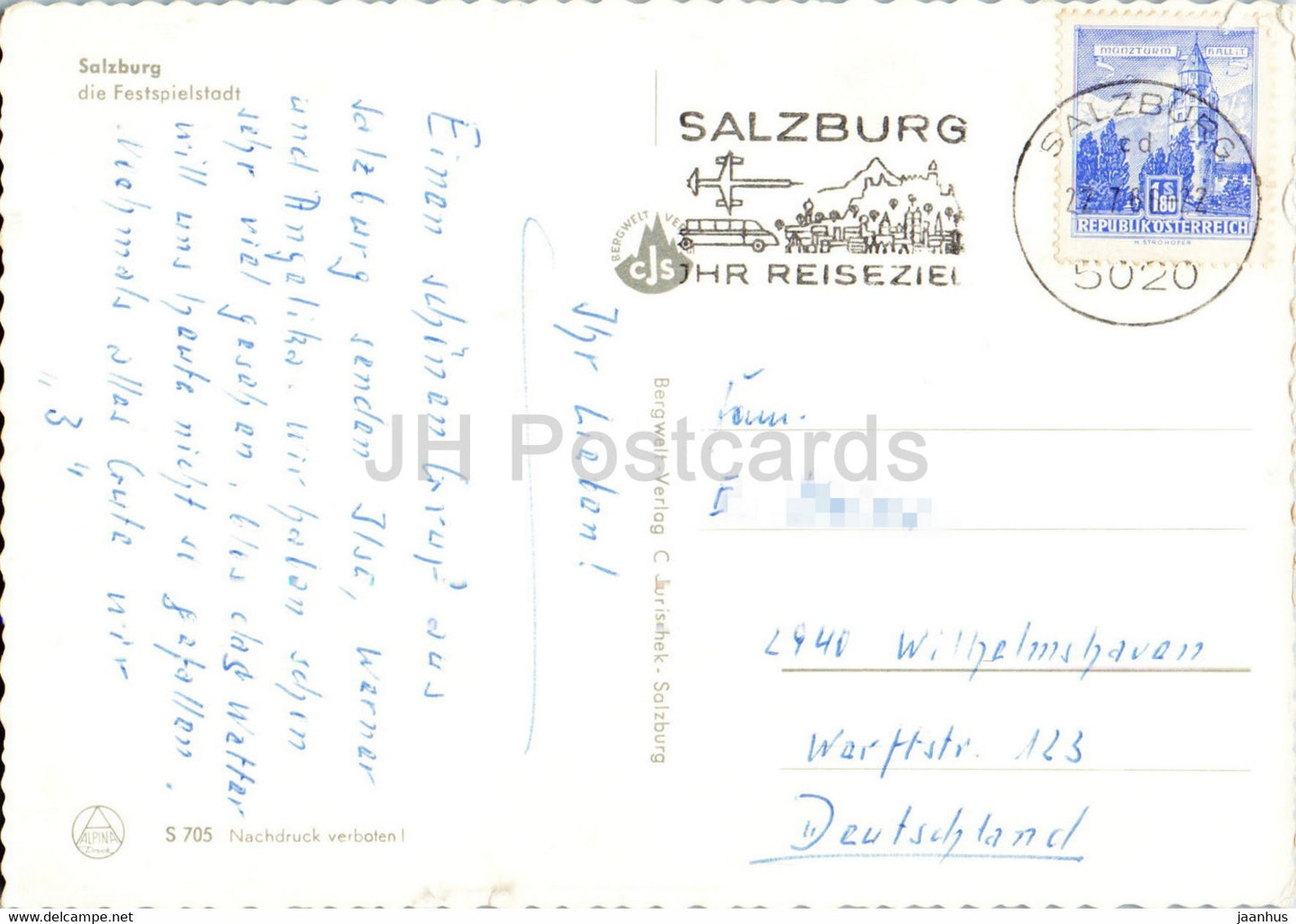 Salzburg die Festspielstadt - 1972 - Austria - used