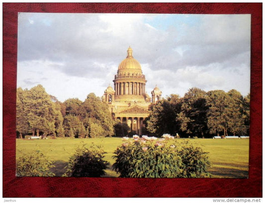 Leningrad - St- Petersburg - St. Isaac Cathedral, Museum - 1988 - Russia - USSR - unused - JH Postcards