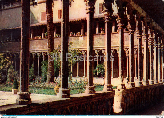 Palma de Mallorca - Claustro de San Francisco - cloister - 11 - 1959 - Spain - used - JH Postcards
