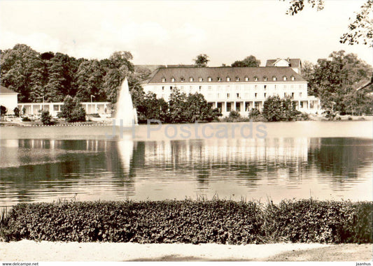Bad Salzungen - Kurhaus am Burgsee - old postcard - Germany DDR - unused - JH Postcards