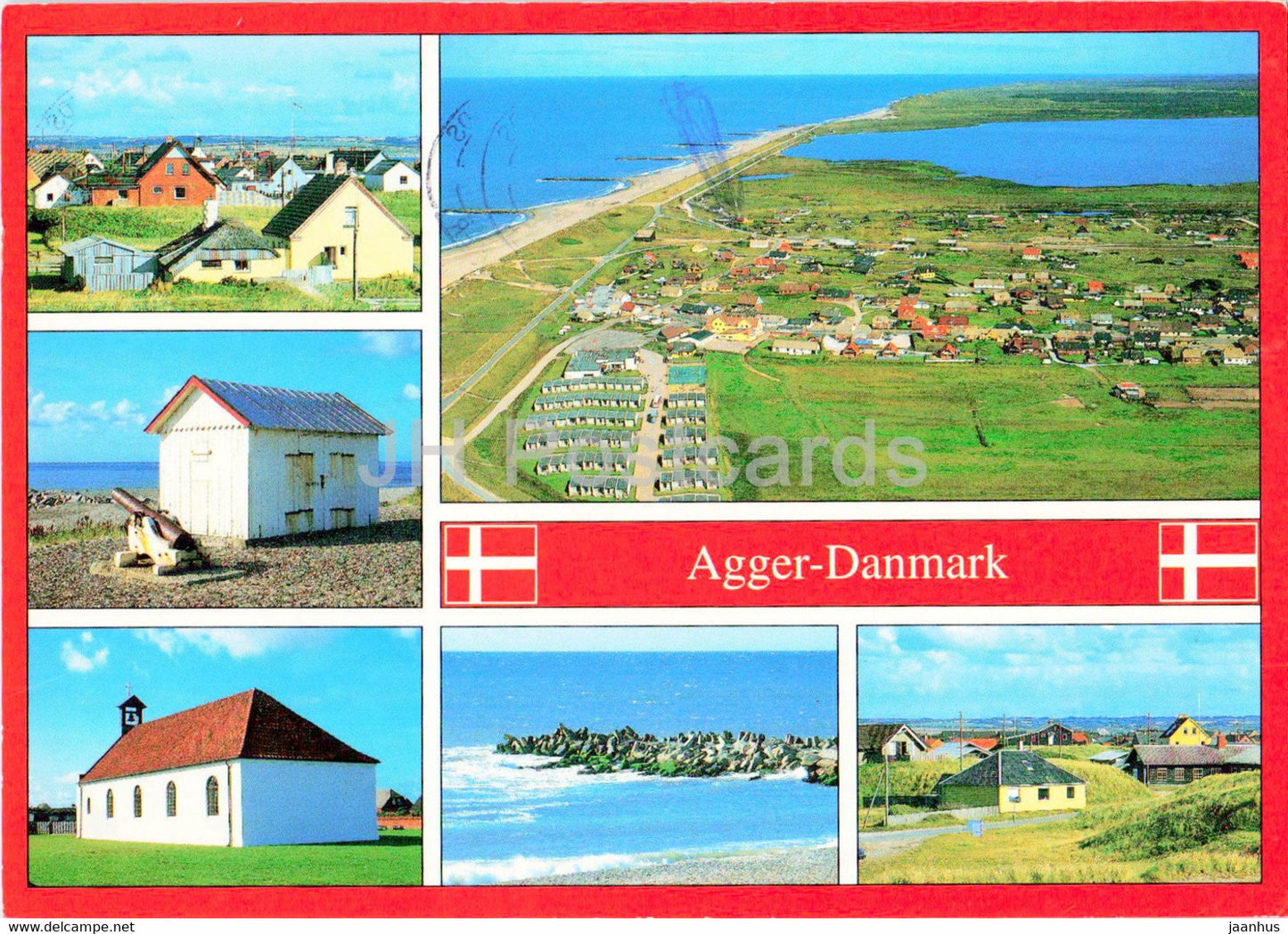 Agger - town views - multiview - 1998 - Denmark - used - JH Postcards