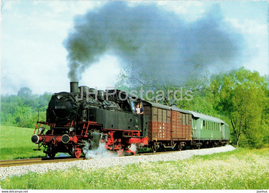 Personenzug Tenderlokomotive 64289 - train - railway - locomotive - Germany - unused - JH Postcards