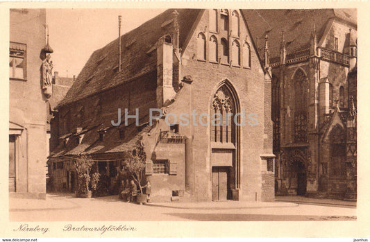 Nurnberg - Bratwurstglocklein - 40 - old postcard - Germany - unused - JH Postcards