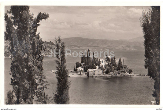 Corfu - Pontikonisi - Isle of Mouse - 787 a - old postcard - Greece - unused - JH Postcards