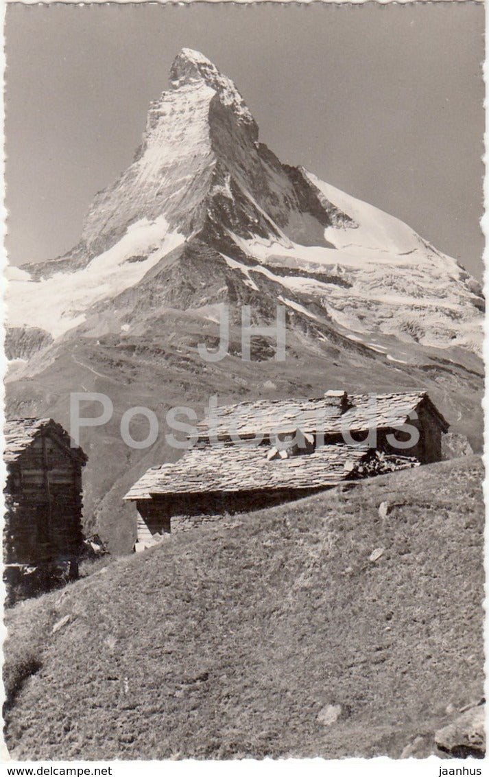 Zermatt - Findelen - Matterhorn - restaurant Eggenalp - 1285 - Switzerland - 1959 - used - JH Postcards