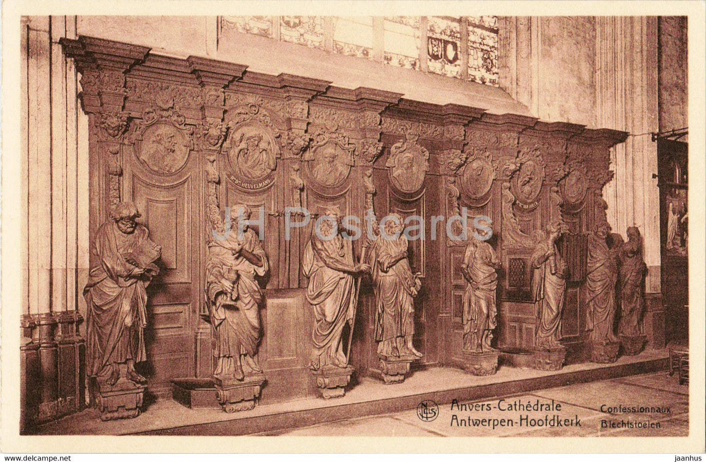 Anvers - Antwerpen - Cathedrale - Hoofdkerk - interieur - cathedral - old postcard - Belgium - unused - JH Postcards