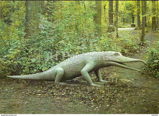 Rutiodon - dinosaur - Saurierpark Kleinwelka - DDR Germany - unused - JH Postcards